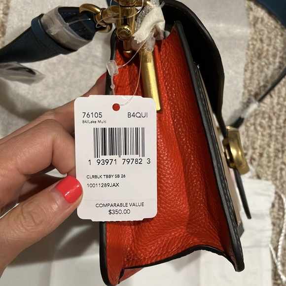 Coach Tabby Shoulder Bag 26 In Colorblock 76105 - Picture 7 of 13